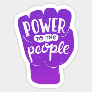 POWER to the people Sticker